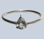 Blue Topaz Sterling Silver Rings (Sizes 8-11)