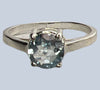 Blue Topaz Sterling Silver Rings (Sizes 8-11)