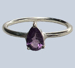 Amethyst Sterling Silver Rings (Sizes 4 & 5)