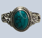 Turquoise Sterling Silver Rings (Size 7-8.5)