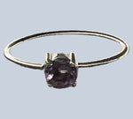 Amethyst Sterling Silver Rings (Sizes 9 - 10)