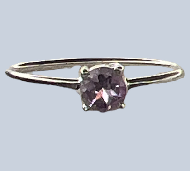 Amethyst Sterling Silver Rings (Sizes 9 - 10)