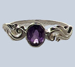 Amethyst Sterling Silver Rings (Sizes 9 & 11)