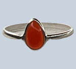 Carnelian Sterling Silver Rings