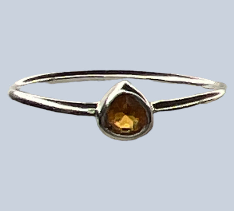 Tourmaline Sterling Silver Rings (Sizes 8.5-10)