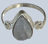 Rainbow Moonstone Sterling Silver Rings (size 4-6.5)