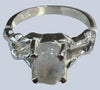 Rainbow Moonstone Sterling Silver Rings (size 4-6.5)