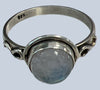 Rainbow Moonstone Sterling Silver Rings (size 4-6.5)