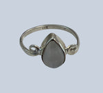 Rainbow Moonstone Sterling Silver Rings (size 4-6.5)