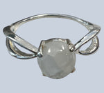 Rainbow Moonstone Sterling Silver Rings (size 4-6.5)