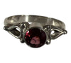 Garnet Sterling Silver Rings (Sizes 4-8)