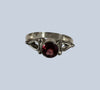 Garnet Sterling Silver Rings (Sizes 4-8)