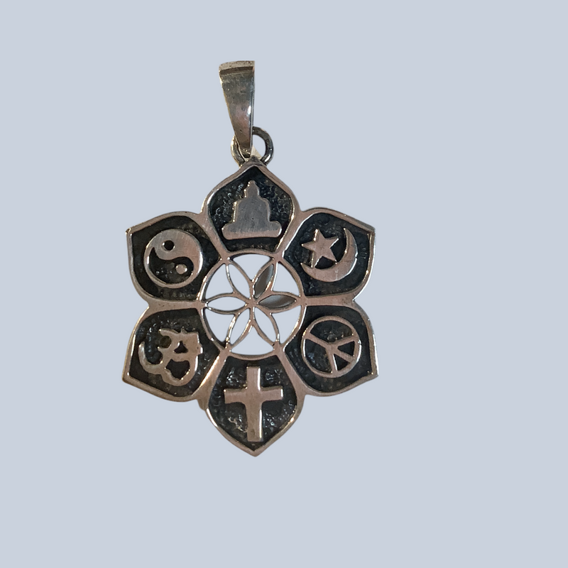 Multi-Faith Sterling Silver Pendant