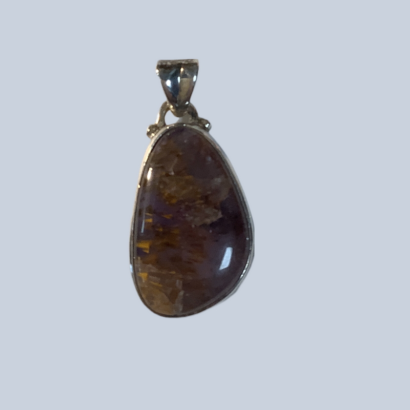 Cacoxenite Sterling Silver Pendants