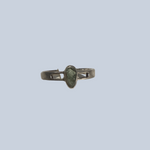 Moldavite Sterling Silver Ring (size 8)