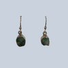 Emerald Sterling silver earrings