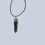 Gemstone Resin Wrapped Point Pendant