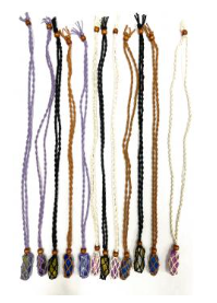 Macrame Rocks Cotton Macrame Rock Holder Necklace (Assorted Colors) – Essential ...