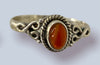 Carnelian Sterling Silver Rings