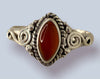 Carnelian Sterling Silver Rings