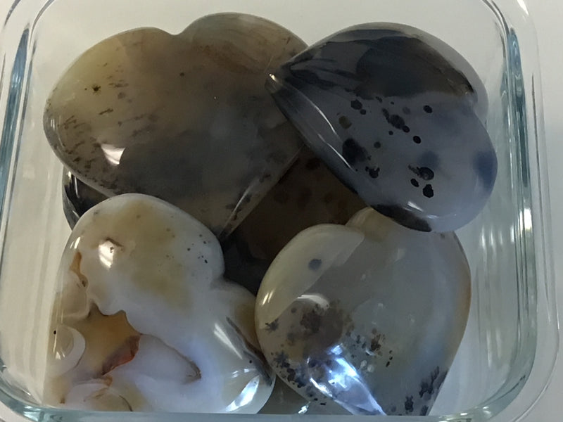 dendritic agate hearts. Metaphysical and spiritual crystal gem stones rooted in Melbourne, Florida – Each product carries the natural essence of Brevard County’s sun, sea, sand, and soil. Essential Elements Wellness 