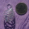 Silver Plated Crystal Cage Pendant