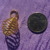 Small Golden Plated Crystal Cage Pendant
