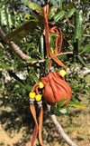 Yellow Bead Sacred Leather Bag