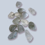 Green rutile tumbled