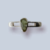 Moldavite Sterling Silver Ring (size 8)