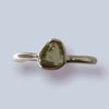 Moldavite Sterling Silver Ring (size 8)