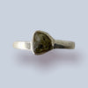 Moldavite Sterling Silver Ring (size 8)