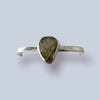 Moldavite Sterling Silver Ring (size 8)