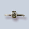 Moldavite Sterling Silver Ring (size 8)