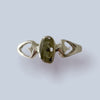 Moldavite Sterling Silver Ring (size 8)