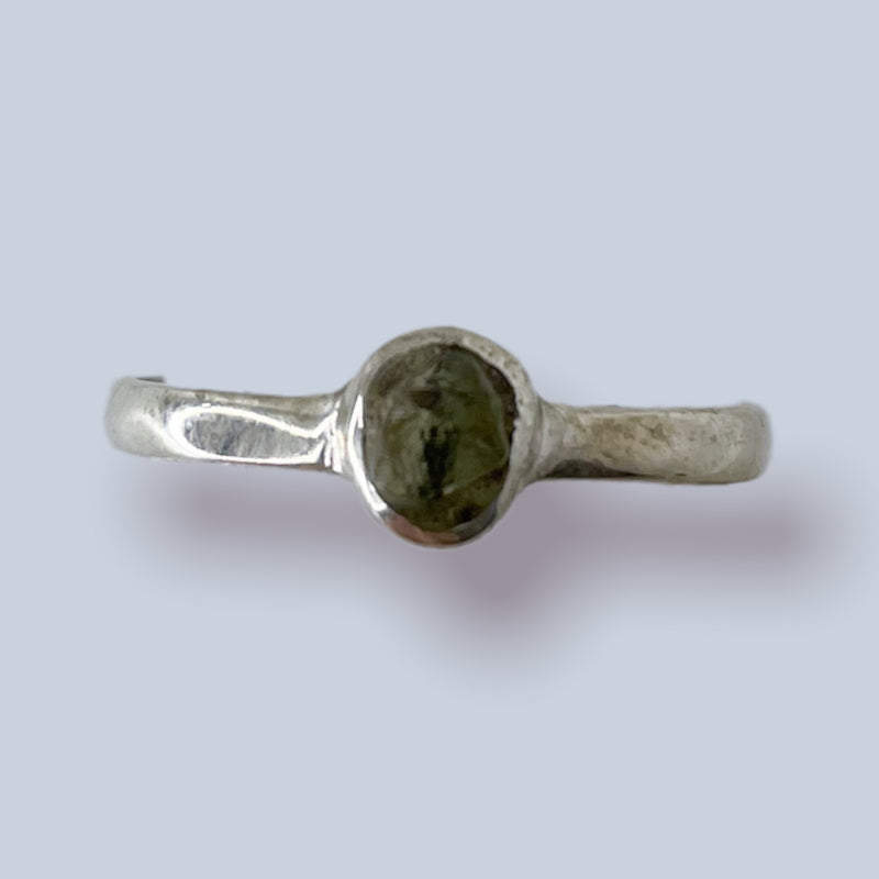 Moldavite Sterling Silver Rings (Size 9 &10)