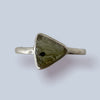 Moldavite Sterling Silver Ring (size 8)