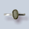 Moldavite Sterling Silver Ring (7.5)
