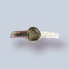 Moldavite Sterling Silver Ring (7.5)