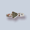 Moldavite Sterling Silver Ring (7.5)