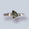 Moldavite Sterling Silver Ring (size 7)