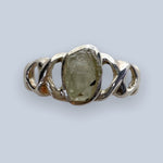 Moldavite Sterling Silver Ring (size 6 & 6.5)