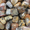 Yellow Crazy Lace Agate. Metaphysical and spiritual crystal gem stones rooted in Melbourne, Florida – Each product carries the natural essence of Brevard County’s sun, sea, sand, and soil. Essential Elements Wellness  