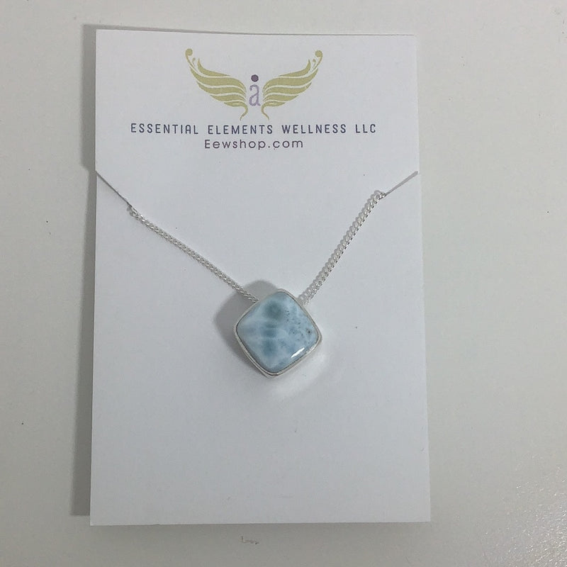 Larimar Sterling Silver Pendants
