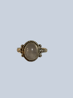 Rose Quartz Sterling Silver Ring  Sizes 7 - 10