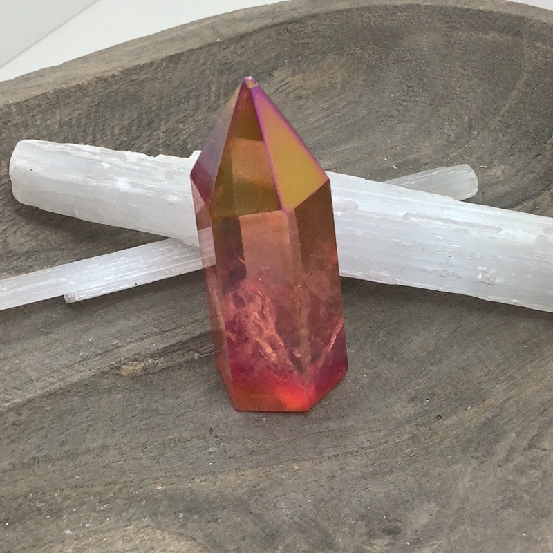 Sunset Aura Quartz Specimen