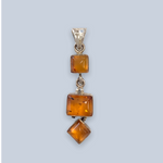 Amber Sterling Silver Pendants