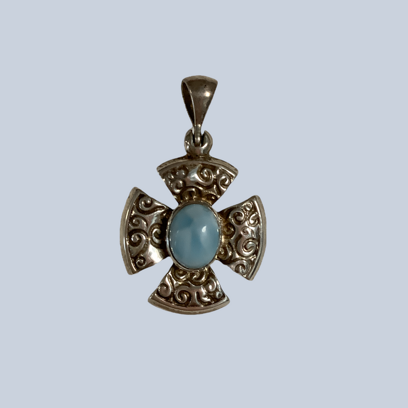 Larimar Sterling Silver Pendants