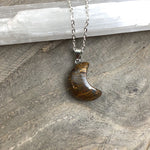 Crescent Moon Stone Pendant