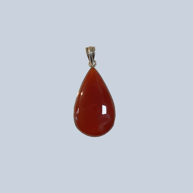 Carnelian sterling pendants